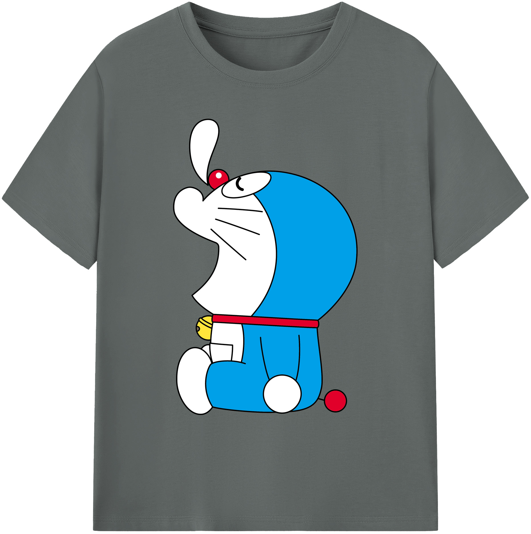 （画像用） ドラえもん Doraemon 綿100％ メンズ半袖Tシャツ｜肌触りやわらか＆通気性